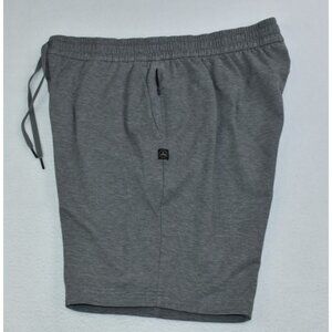 PrAna Altitude Tracker II Sweat Men's Shorts Size XXL Heather Gray Soft Knit 7”